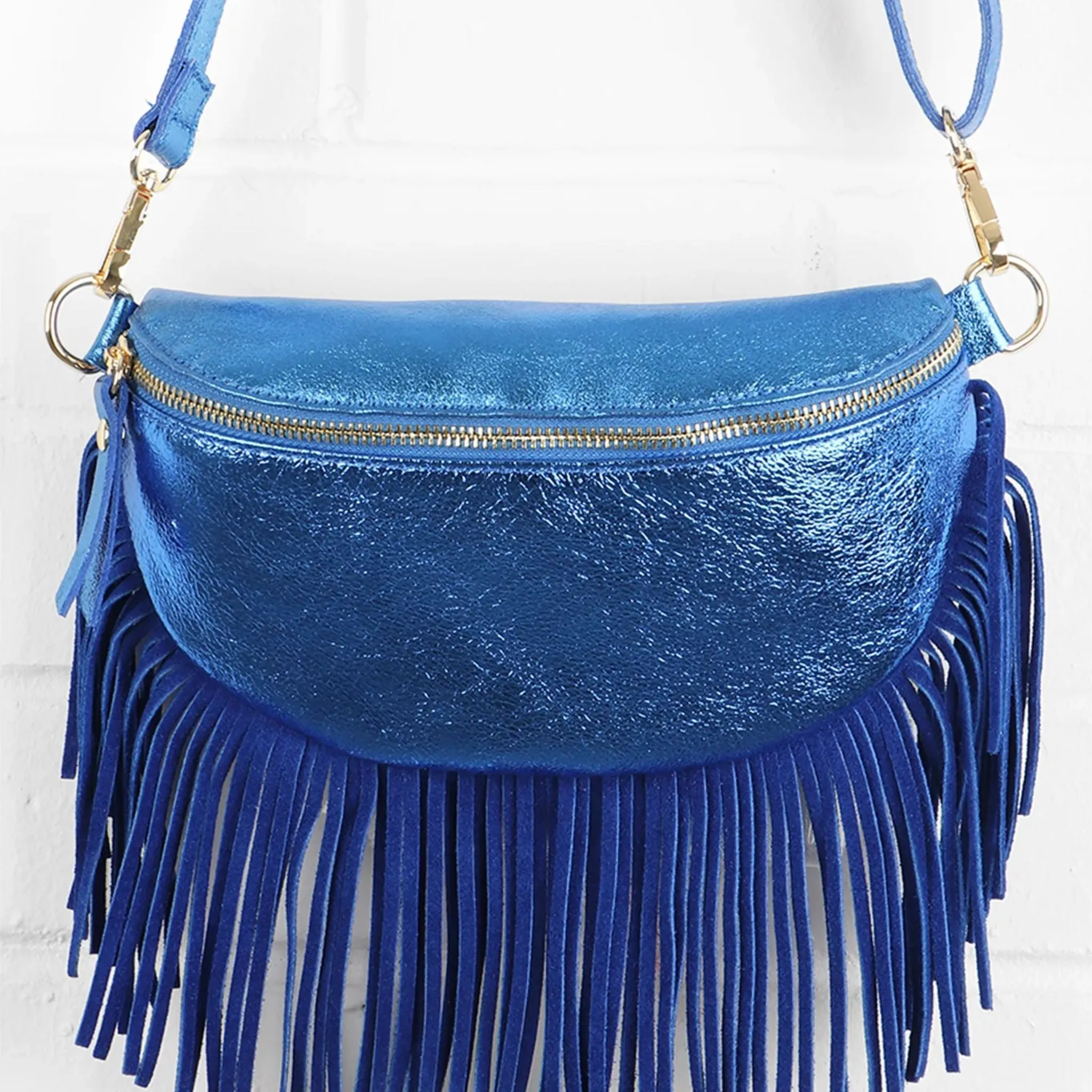 The Fringed Leather Bumbag