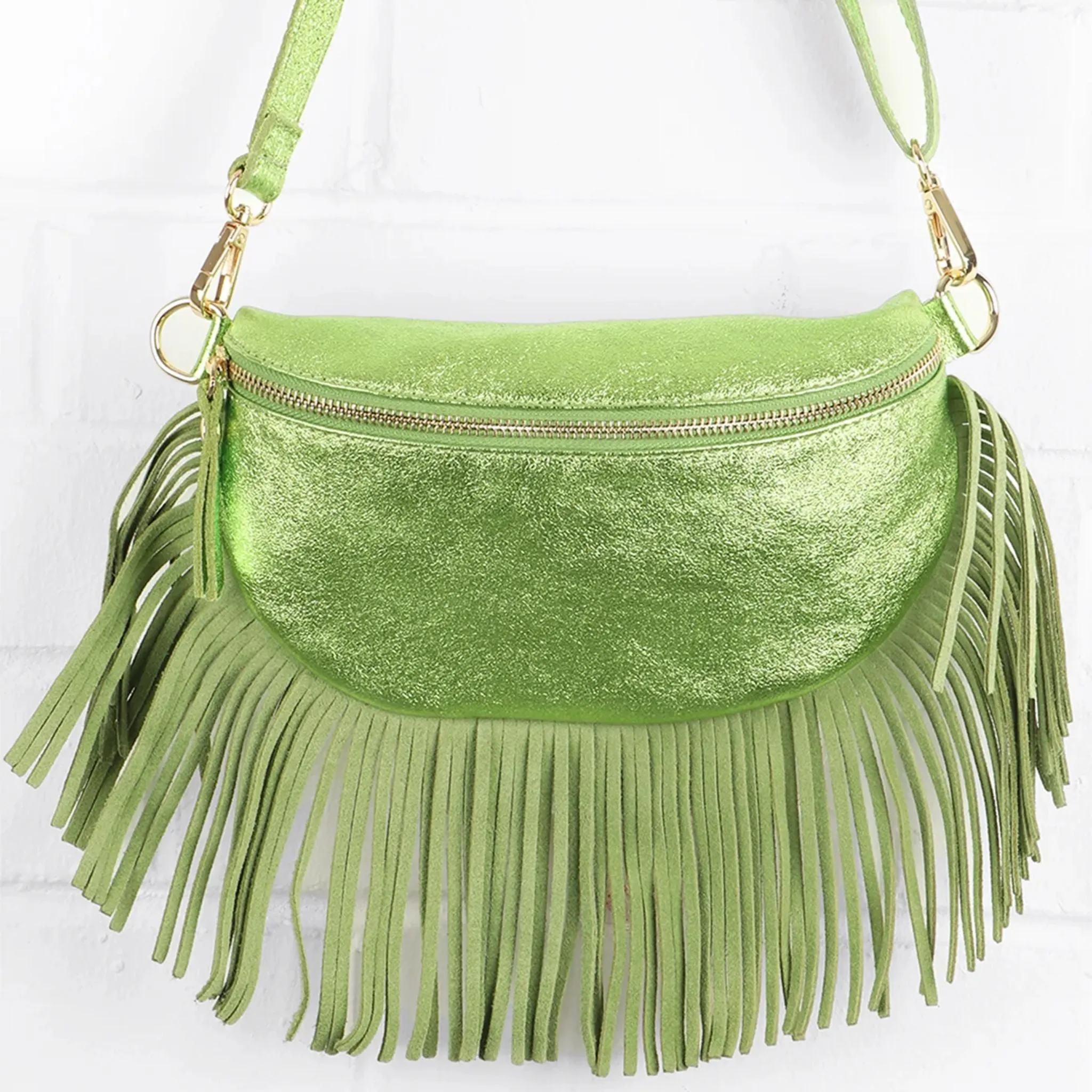 The Fringed Leather Bumbag