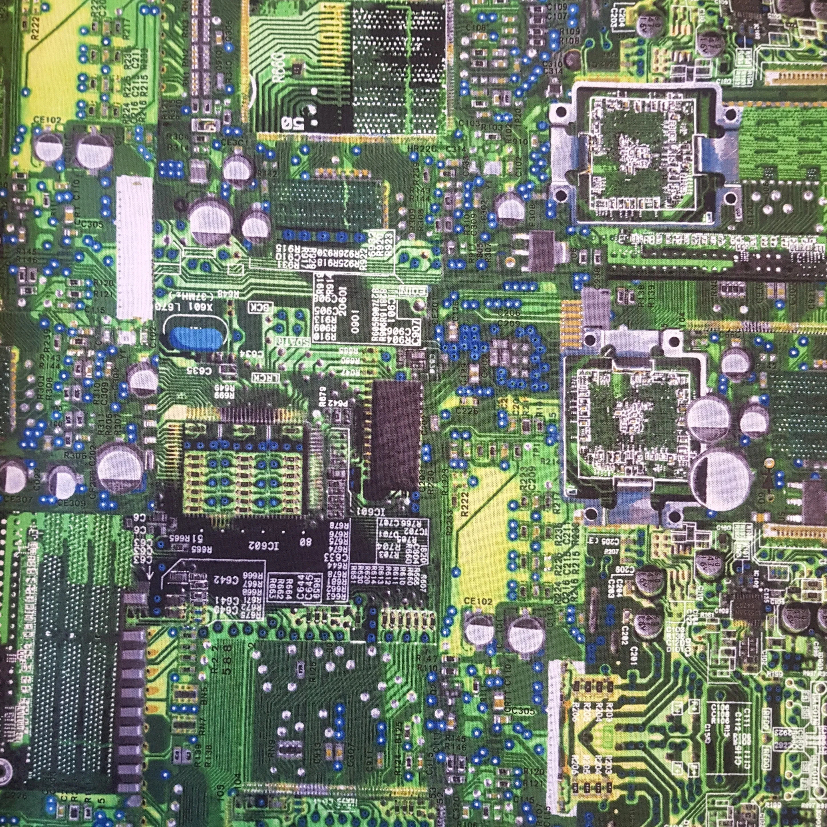 Timeless Treasures Circuit Board Cotton Fabric