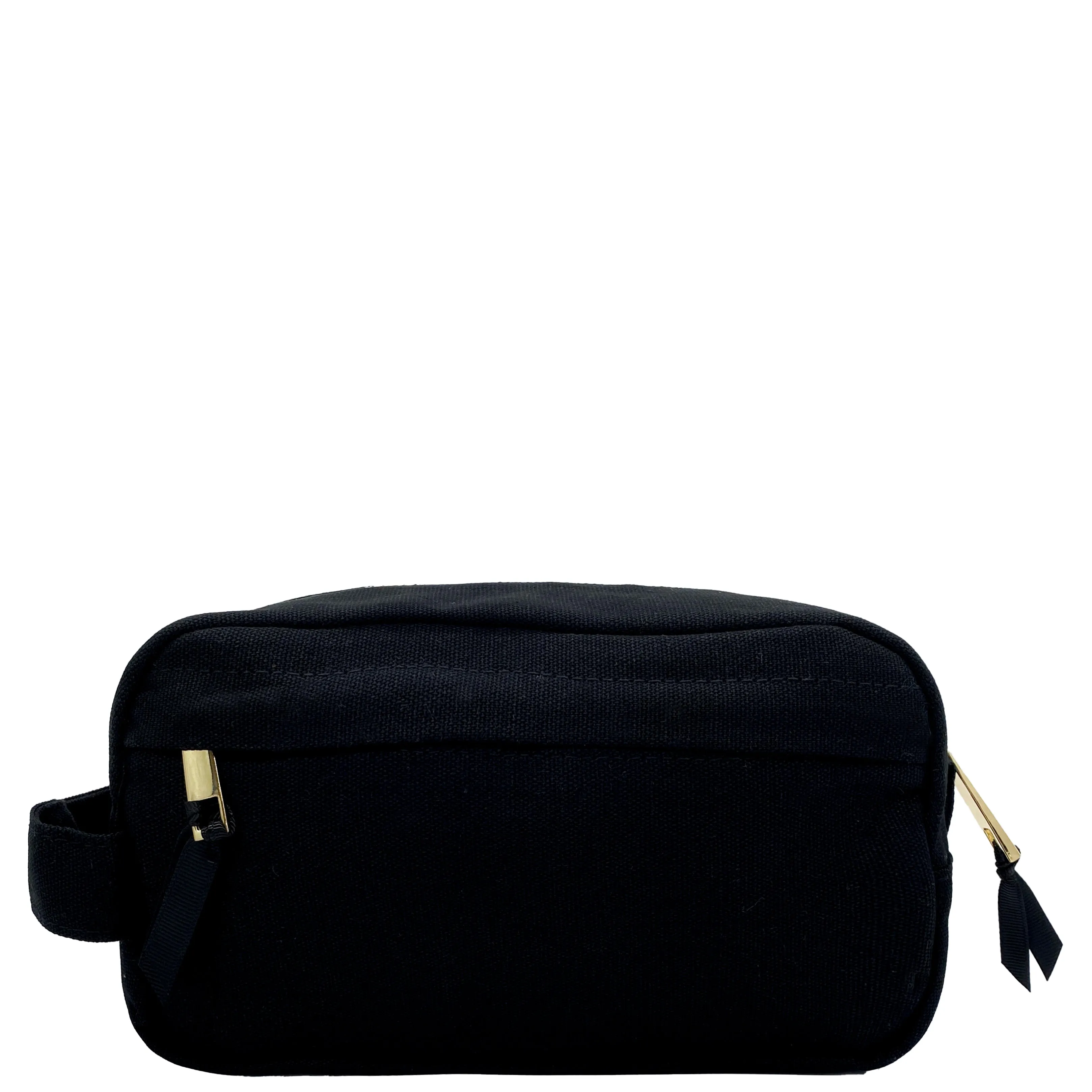 Toiletry Pouch with Zipper, Black