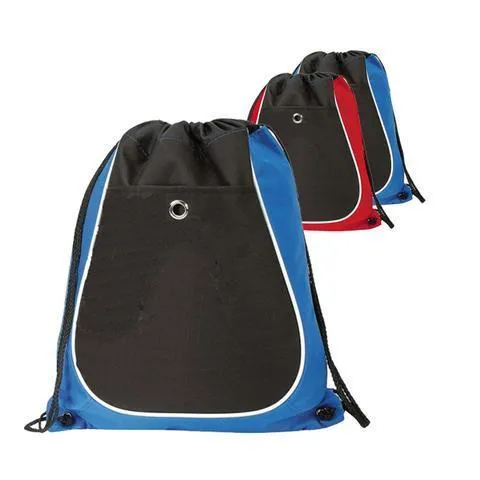 Tri-Color Cool Drawstring Bag / Cinch Pack