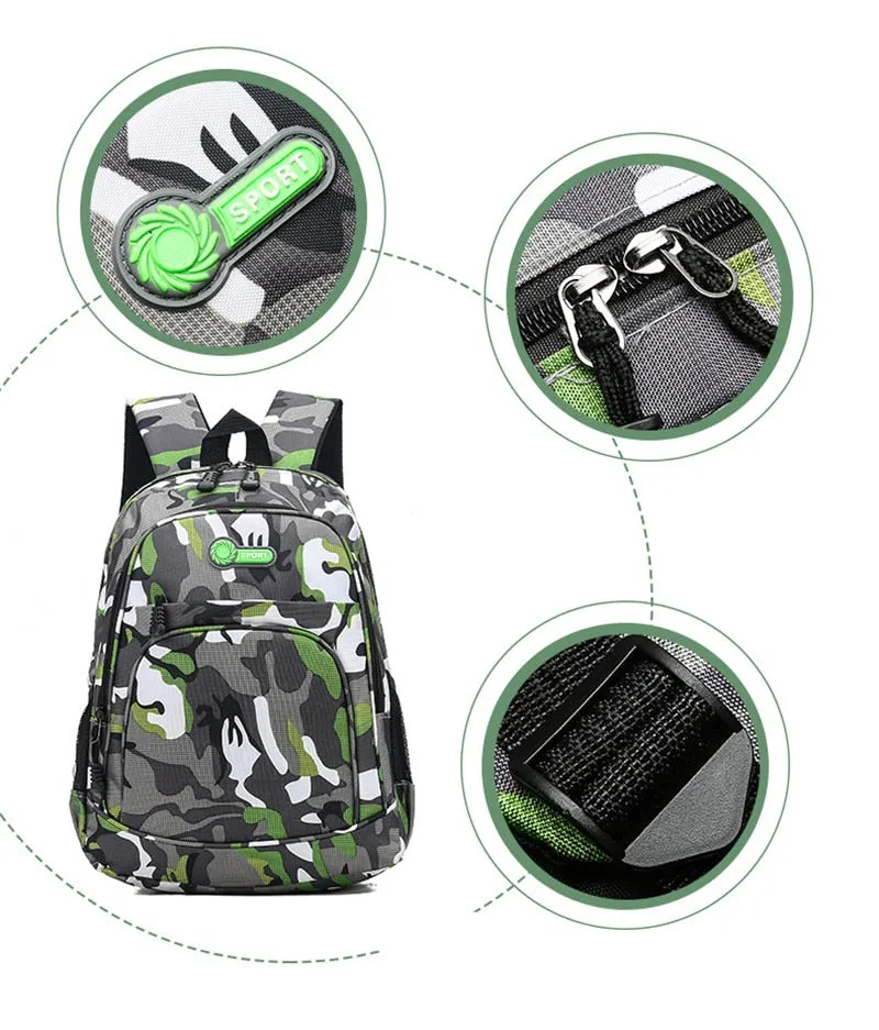 Unisex Camouflage Travel Backpack