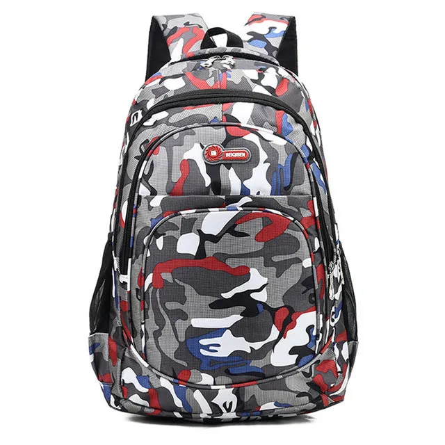 Unisex Camouflage Travel Backpack