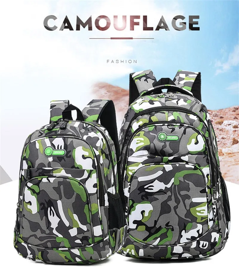 Unisex Camouflage Travel Backpack