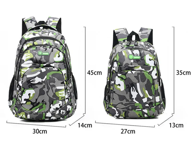 Unisex Camouflage Travel Backpack