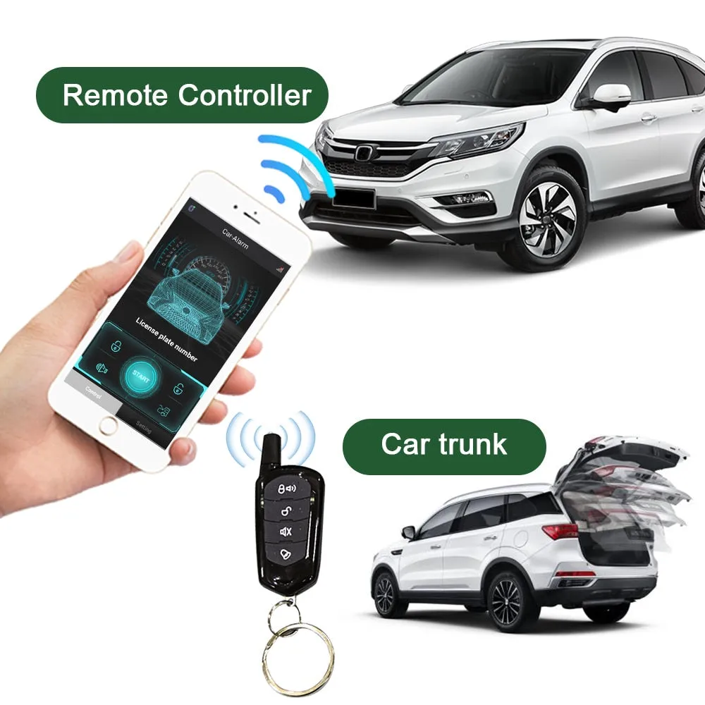 Universal Car Alarm Systems Auto Remote Contral Kit