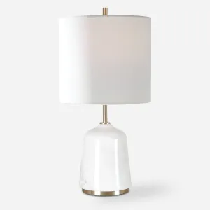 Uttermost Eloise White Marble Table Lamp