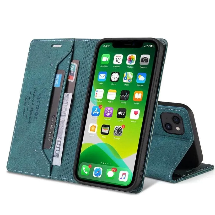 Wallet Anti-theft Brush iPhone SE 2022 Case