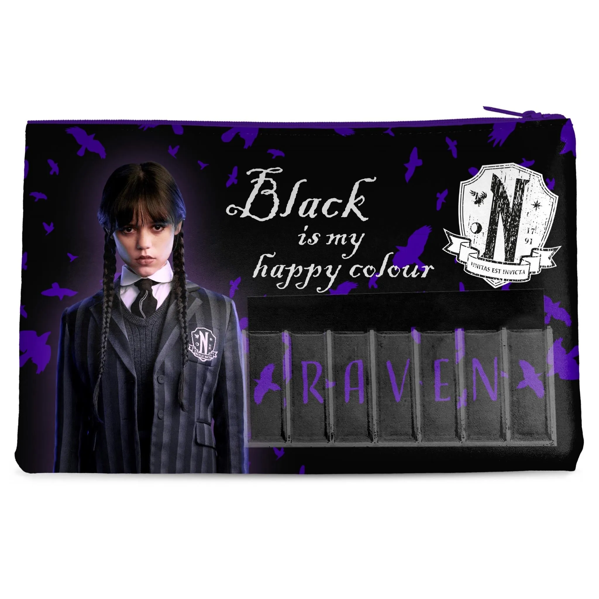 Wednesday - Black Is My Happy Colour Named Pencil Case