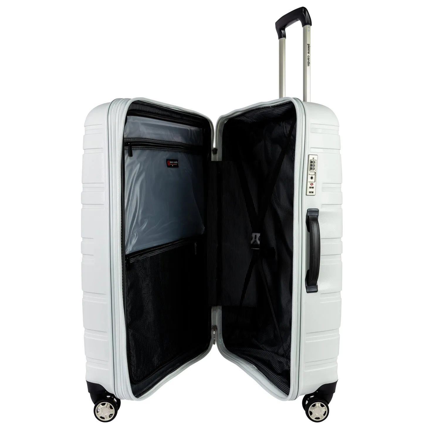 Wels Hardcase Trolley Set of 4- White PC86307