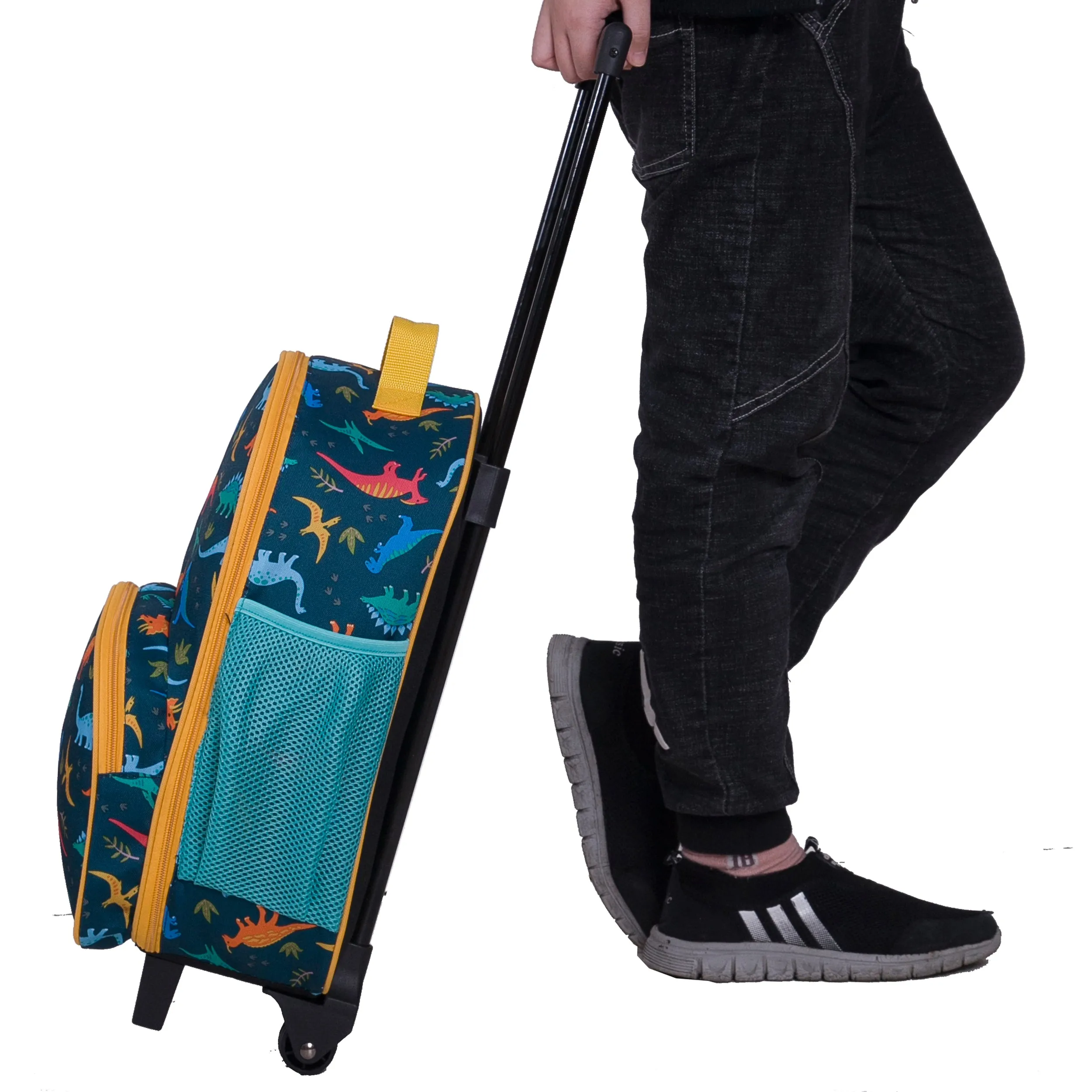 Wildkin Jurassic Giants Rolling Luggage Trolley Bag