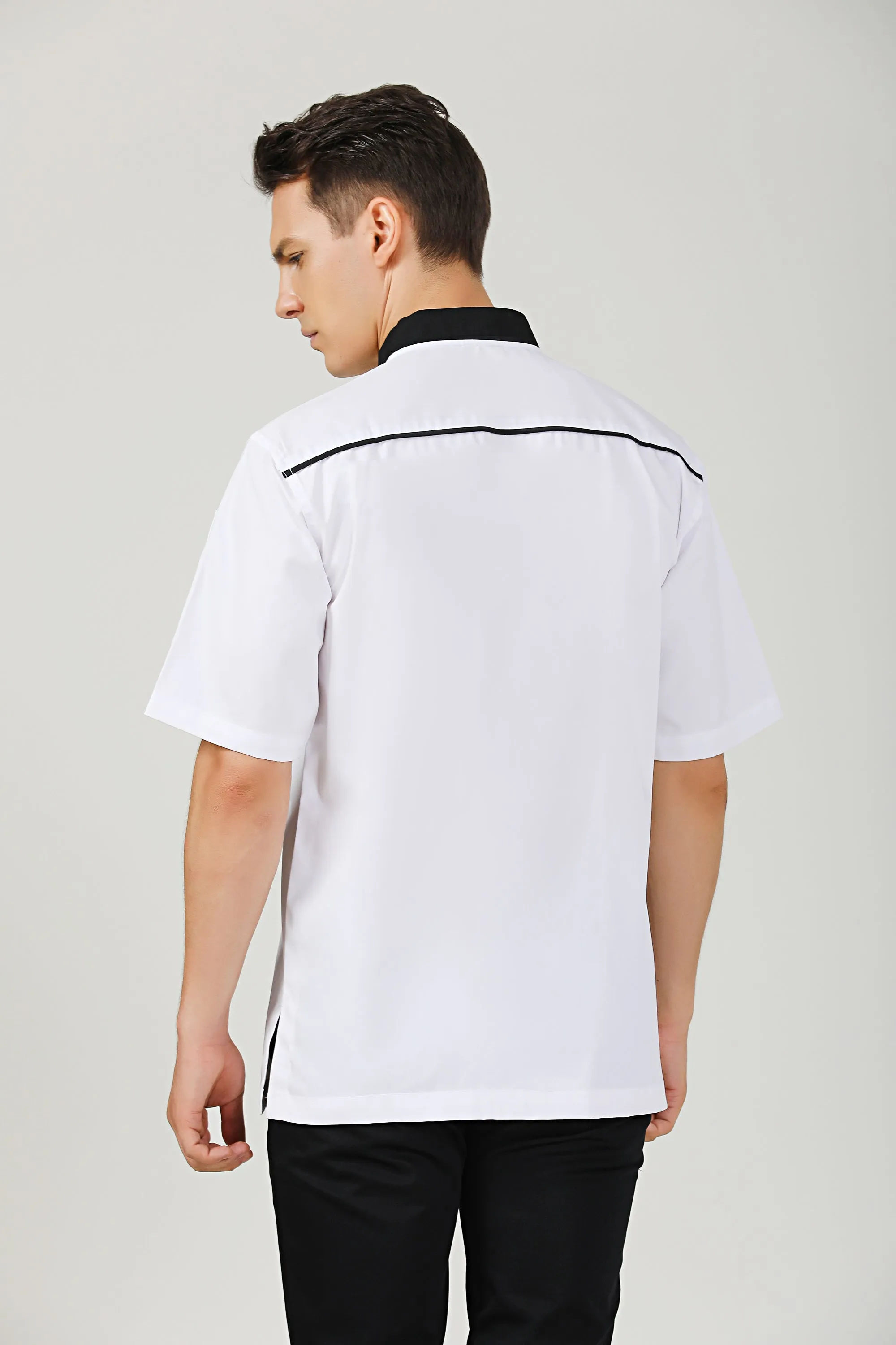 Willow White Chef Jacket, Short Sleeve