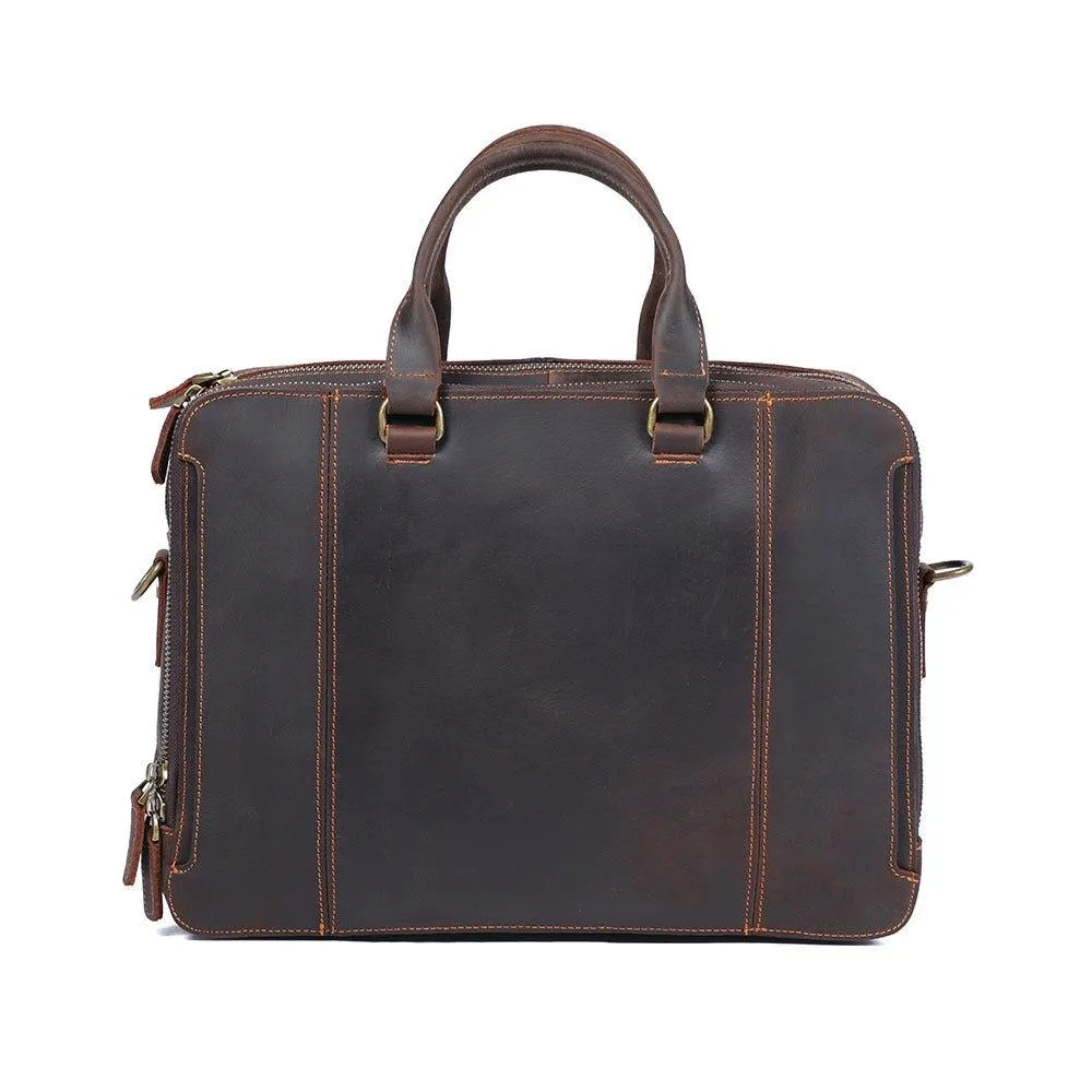 Woosir Business Leather Briefcase for Men