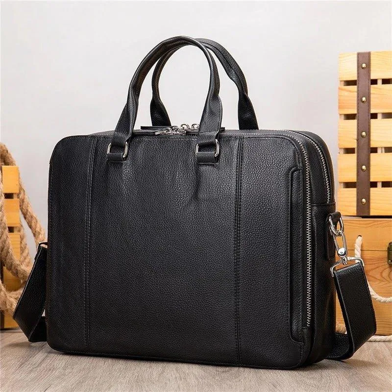 Woosir Business Leather Briefcase for Men