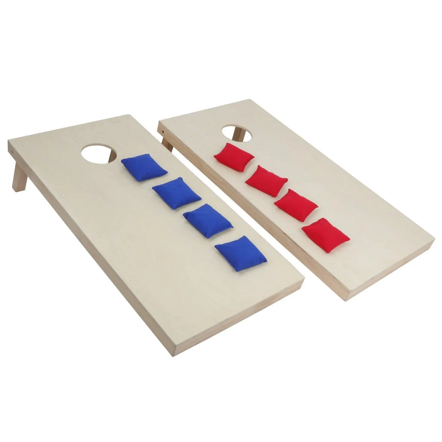 ZENY™ 3’x2' Solid Wood Cornhole Bean Bag Toss Game Set